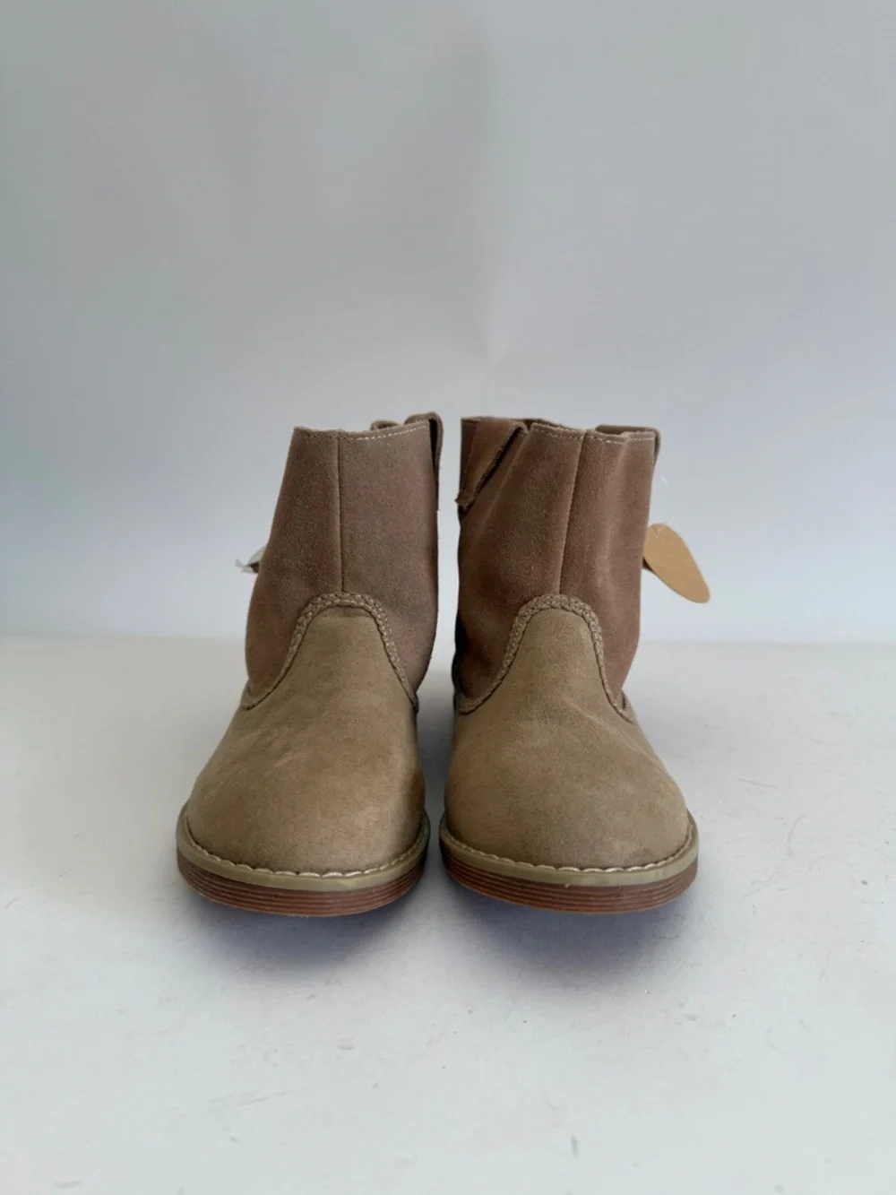 Hanna Andersson Kids Ankle Boots - Sz 13 - Tan Suede with Fringe Tassel - Unworn